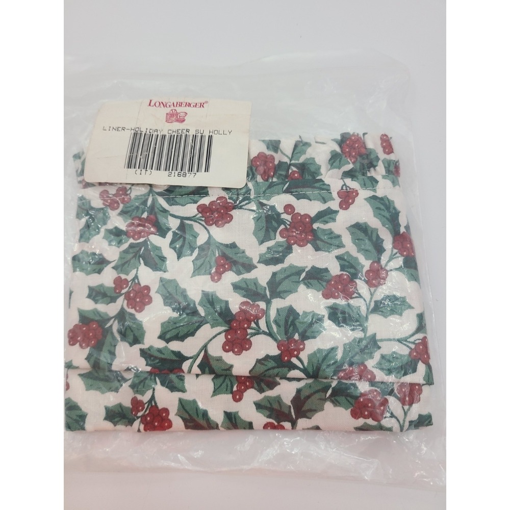 Longerberger Liner Holiday Cheer Holly